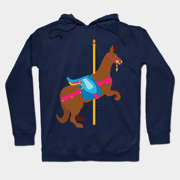 Carousel Animal Kangaroo Hoodie by evisionarts